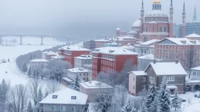Photo of Город Сарапул встретил зиму